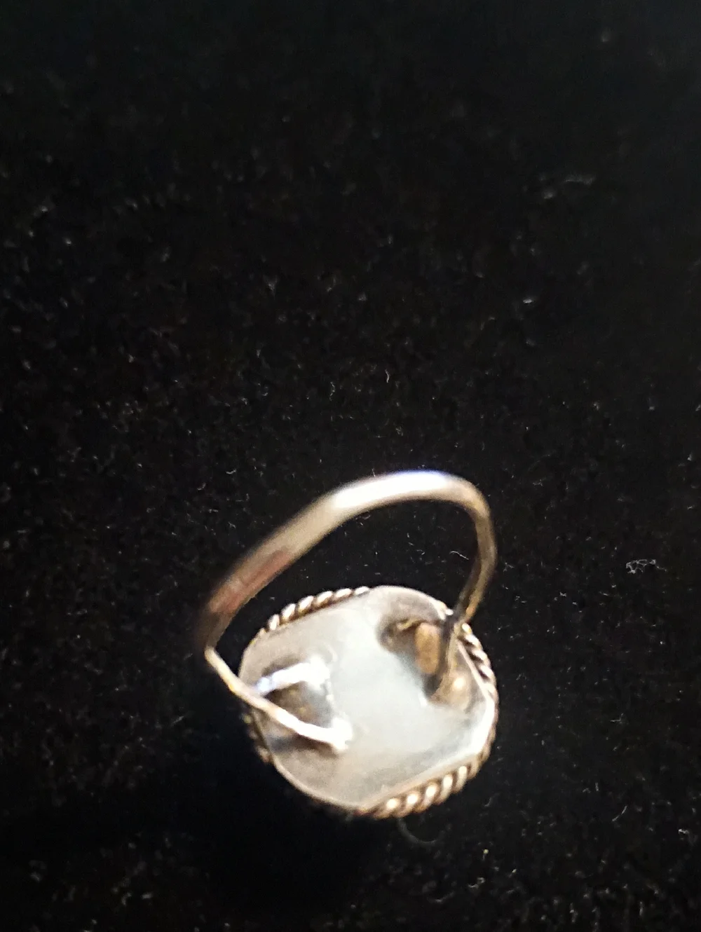 Authentic Small Native American-Navajo Turquoise And Sterling Silver Ring - Picture 6 of 9